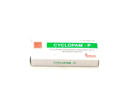 Dicycloverine/Paracetamol 20/500mg Tablets (Cyclopam P)