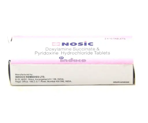 Doxylamine/Pyridoxine 10mg/10mg Tablets (Nosic)