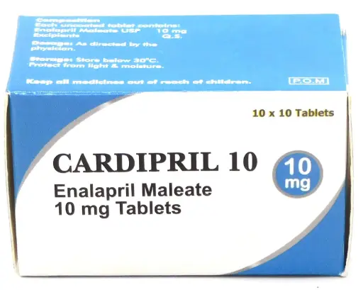 Enalapril 10mg Tablets (Cardipril)