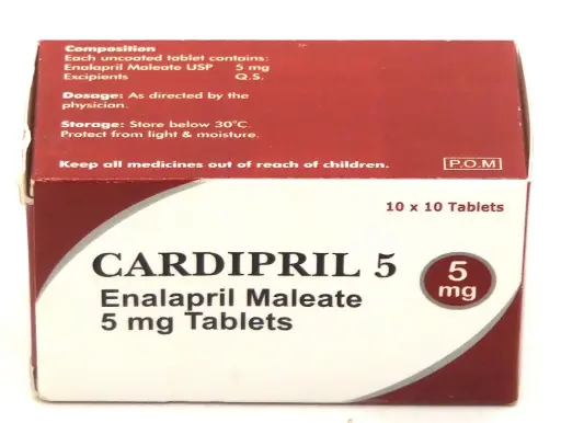 Enalapril 5mg Tablets (Cardipril)