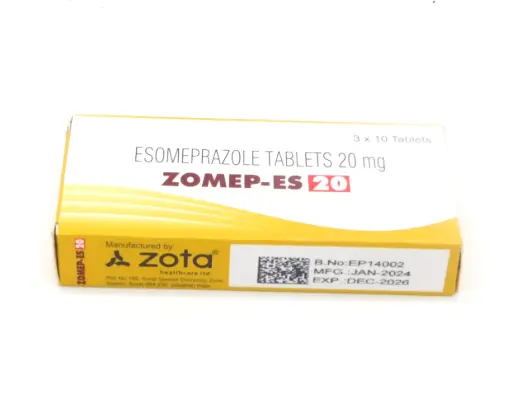 Esomeprazole 20mg Tablets (Zomep-Es)
