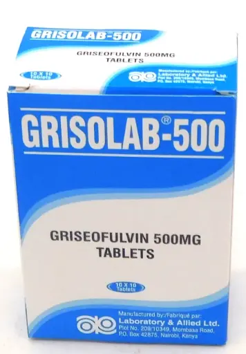 Griseofulvin 500mg Blister Tablets (Grisolab-500)