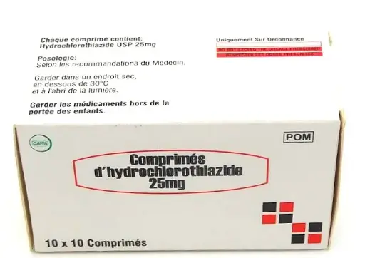 Hydrochlorothiazide 25mg Tablets (Dawa)
