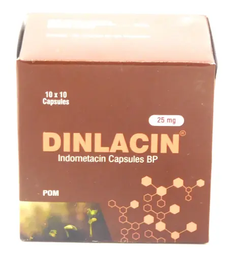 Indomethacin 25mg Capsules (Dinlacin)