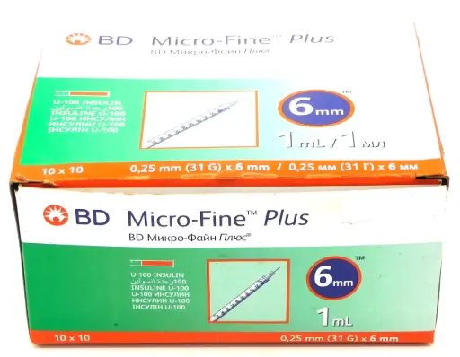 Insulin Syringes 1ml 31G (Micro-Fine Plus)