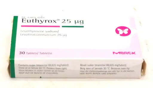 Levothyroxine 25mcg Tablets (Euthyrox 25) 