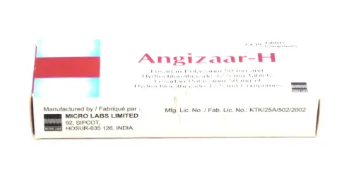 Losartan 50mg/HCTZ 12.5mg Tablets (Angizaar H )