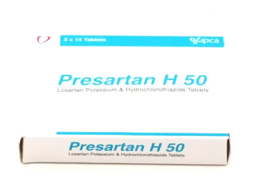 Losartan 50mg/HCTZ 12.5mg Tablets (Presartan H 50)