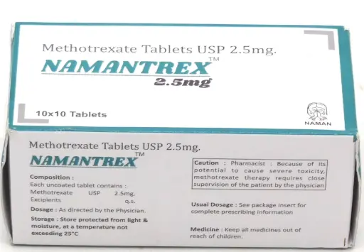 Methotrexate 2.5mg Tablets (Namantrex) 