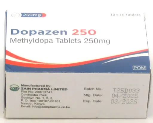Methyldopa 250mg Blisters (Dopazen)