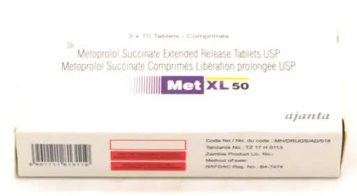 Metoprolol 50mg Tablets (Met XL 50)