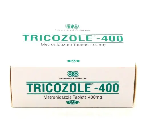Metronidazole 400mg Tablets Blister (Tricozole 400)