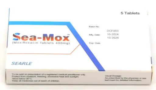 Moxifloxacin 400mg Tablets (Sea-mox)