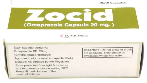 Omeprazole 20mg Capsules (Zocid)