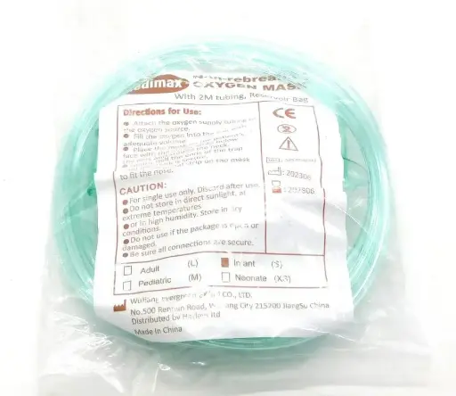 Oxygen Mask Non-Rebreather Infant (Medimax)