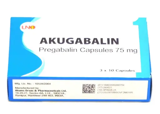 Pregabalin 75mg Capsules (Akugabalin)