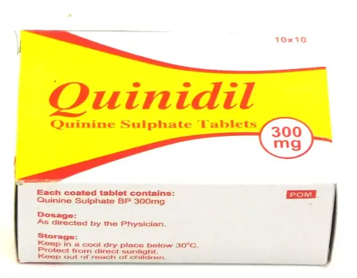 Quinine Sulphate 300mg Tablets (Quinidil)