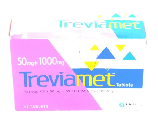Sitagliptin/Metformin 50mg/1000mg Tablets (Treviamet)