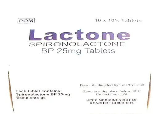 Spironolactone 25mg Tablets (Lactone)