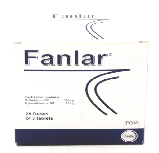 Sulfadoxine 500mg/Pyrimethamine 25mg Tablets (Fanlar)