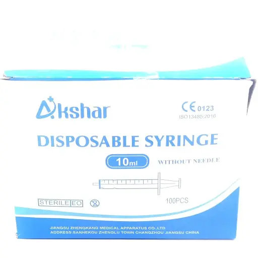 Syringe 10cc Without Needle (Akshar)