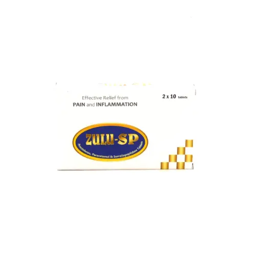 Aceclofenac / Paracetamol / Serratiopeptidase 100/500/15mg Tablets (Zulu SP)