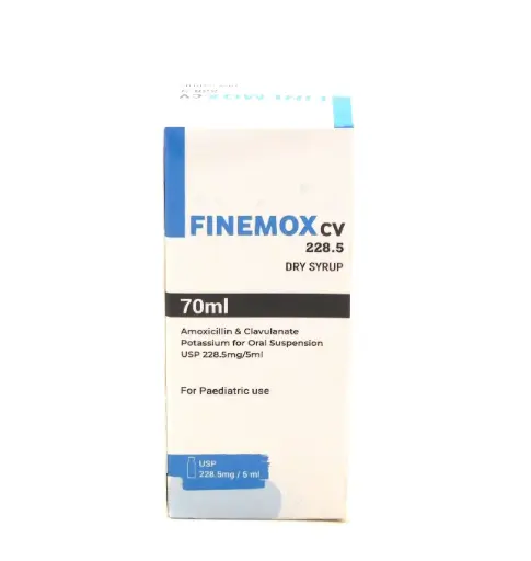 Amoxicillin/Clavulanate Potassium 228mg/5ml 70ml Syrup (Finemox)