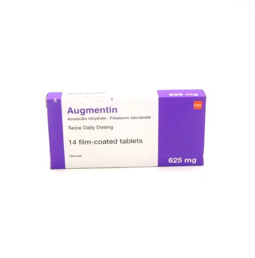 Amoxicillin/Clavulanate Potassium 625mg Tablets (Augmentin)