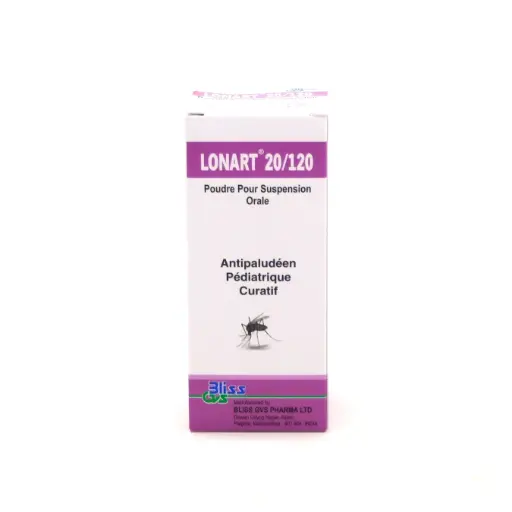 Artemether/Lumefantrine 20mg/120mg/5ml Dry Syrup 60ml (Lonart Suspension)