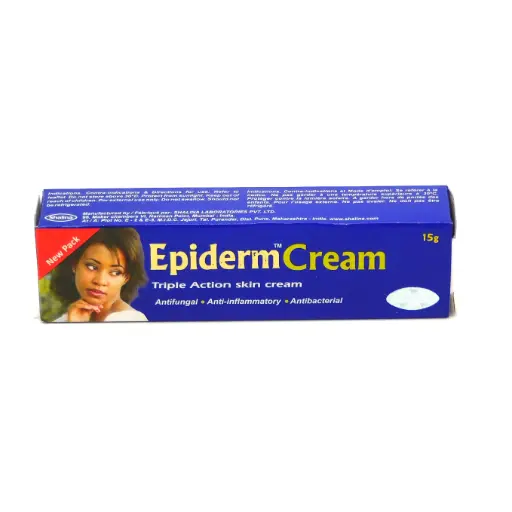 Betamethasone / Gentamycin / Tolnaftate / Iodochlorhydroxyquinoline Cream 15g / 0.643mg / 1mg / 10mg / 10mg (Epiderm)
