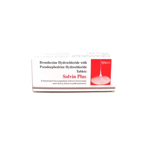 Bromhexine Hcl/Pseudoephedrine Hcl Tablets (Solvin Plus)