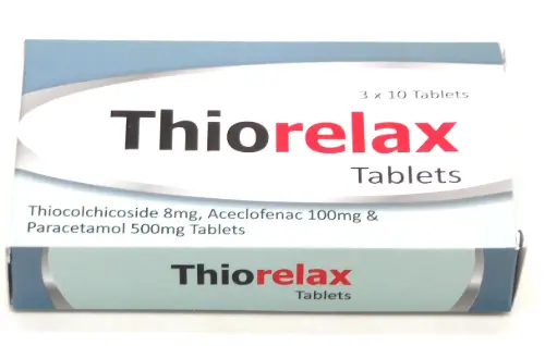 Thiocolchicoside/Aceclofenac/Paracetamol 8mg/100mg/500mg (Thiorelax) 