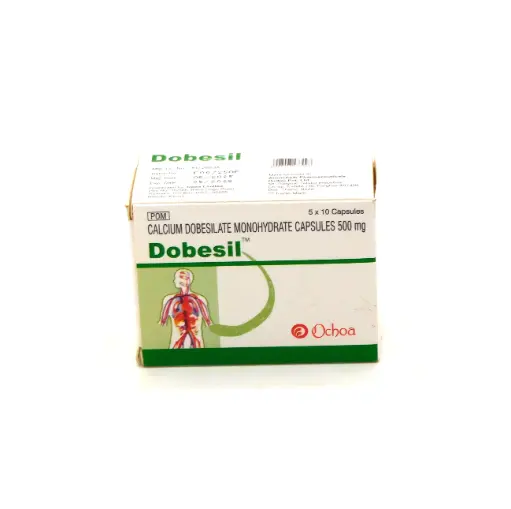 Calcium Dobesilate Monohydrate 500mg Capsules (Dobesil) 