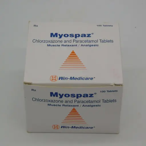 Chloroxazone/Paracetamol 250mg/500mg  (Myospaz)