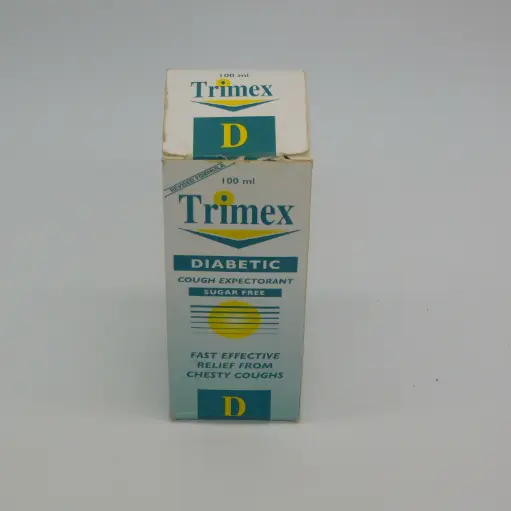 Chlorpheniramine Maleate/Pseudoephedrine HCl/Guaifenesin 2mg/30mg/100mg/5ml Syrup 100ml (Trimex Diabetic)