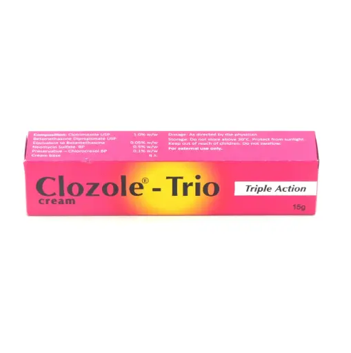 Clotrimazole/Betamethasone/Neomycin Cream 15g (Clozole-Trio) 