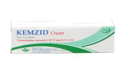 Triamcinolone Acetonide 0.1% w/w Topical Cream 15g (Kemzid)