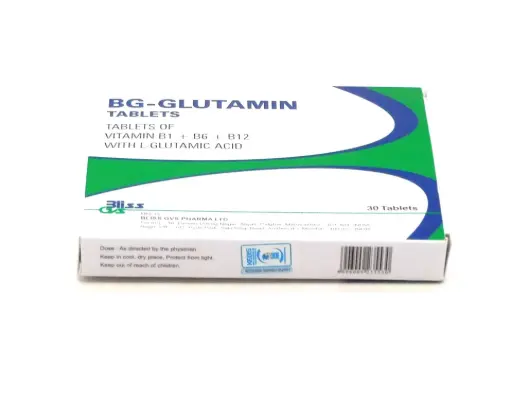 Vitamin B1 10mg, B6 3mg, B12 10mg, L-Glutamic Acid 250mg Tablets (BG-Glutamin)