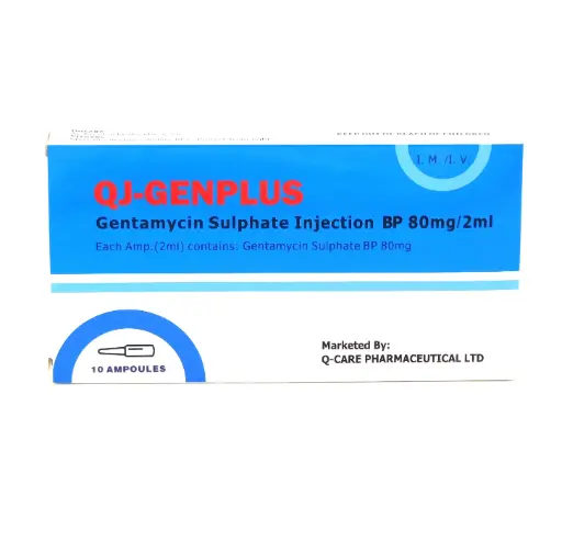 Gentamycin Injection 80mg/2ml (Qj Genplus)