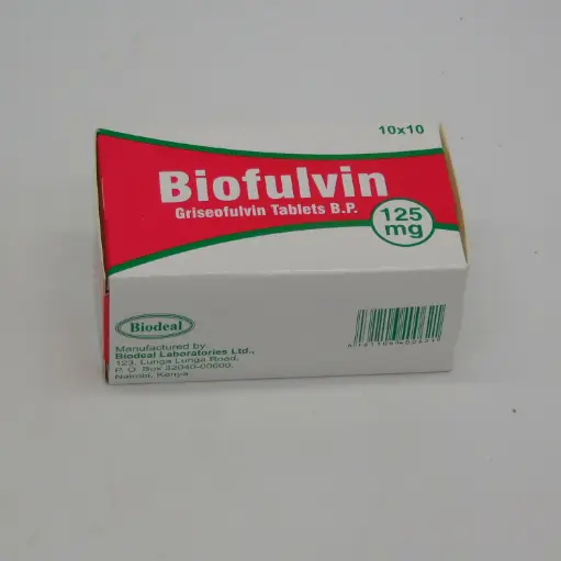 Griseofulvin 125mg Blister Tablets (Biofulvin)