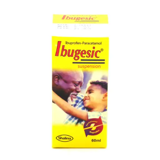 Ibuprofen/Paracetamol 100/125mg/5ml 60ml Suspension (Ibugesic)