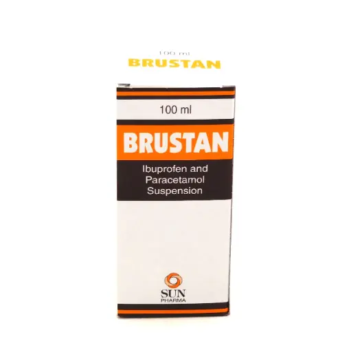 Ibuprofen/Paracetamol 100/125mg/5ml Suspension 100ml (Brustan)