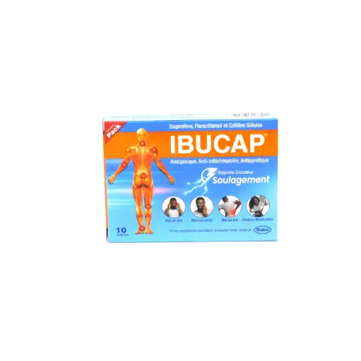 Ibuprofen/Paracetamol/Caffeine 200mg/325mg/30mg Capsules (IBUCAP)