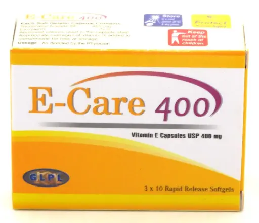 Vitamin E 400mg Capsules (E-Care 400)