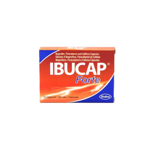 Ibuprofen/Paracetamol/Caffeine 400mg/325mg/30mg Capsules (IBUCAP Forte) 