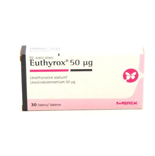 Levothyroxine 50mcg Tablets (Euthyrox 50)