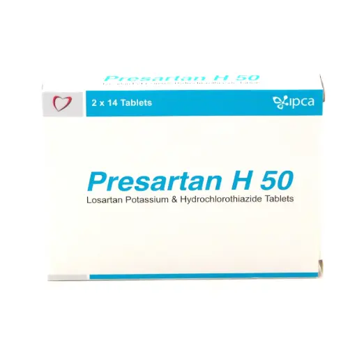Losartan 50mg/HCTZ 12.5mg Tablets (Presartan H 50)