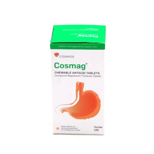 Magnesium Trisilicate/Aluminium Hydroxide Antacid Tablets Blister (Cosmag)