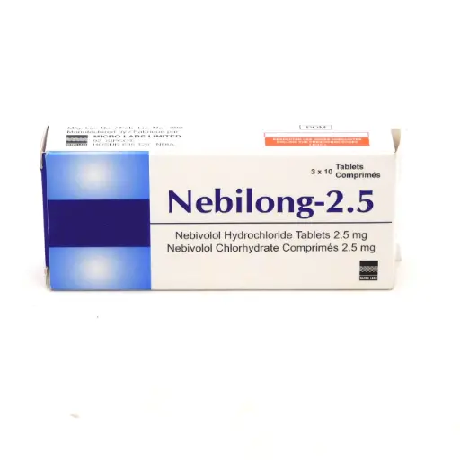 Nebivolol Hydrochloride 2.5mg Tablets (Nebilong)