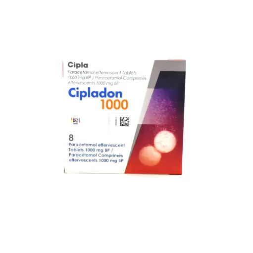 Paracetamol Effervescent 1000mg Tablets (Cipladon)